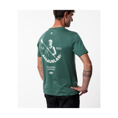 Camiseta ZIA verde desgastado