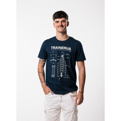 Camiseta TRAINERUA azul oscuro
