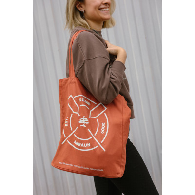 Bolsa con asas rojizo