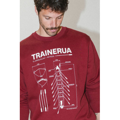 Sudadera TRAINERUA granate
