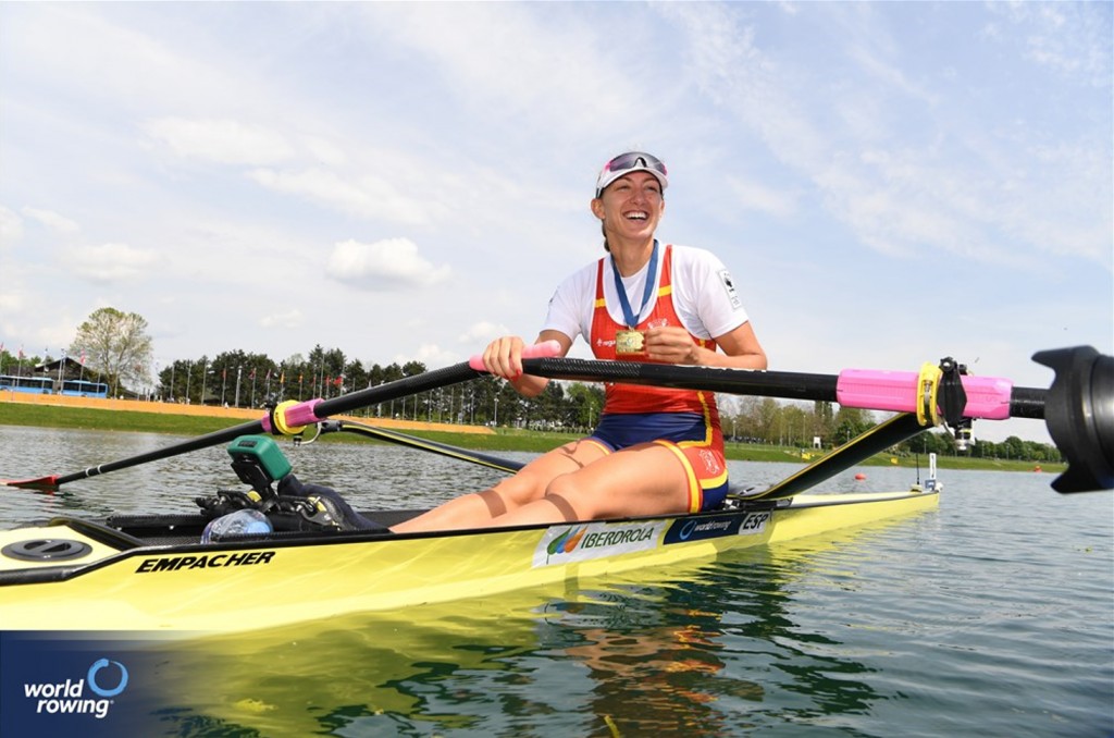 La remera Virginia Díaz obtiene el oro en el single scull de la Copa del Mundo